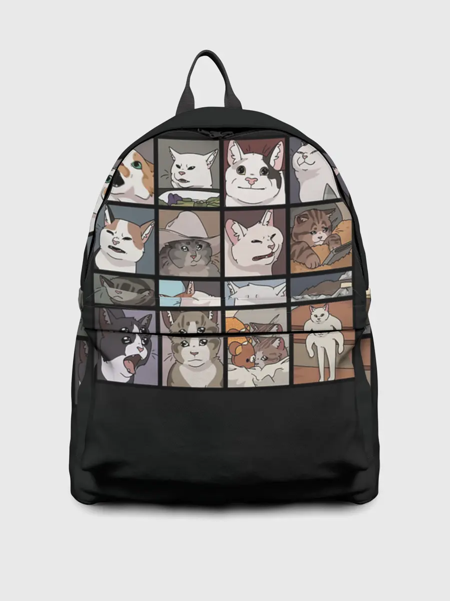 Рюкзак джинсовый / Коты и кошки