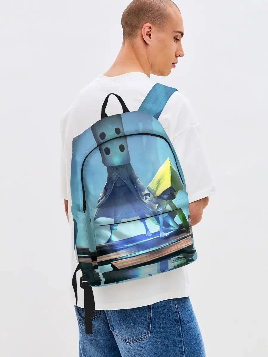 Рюкзак джинсовый / Little Nightmares || арт шестой и моно