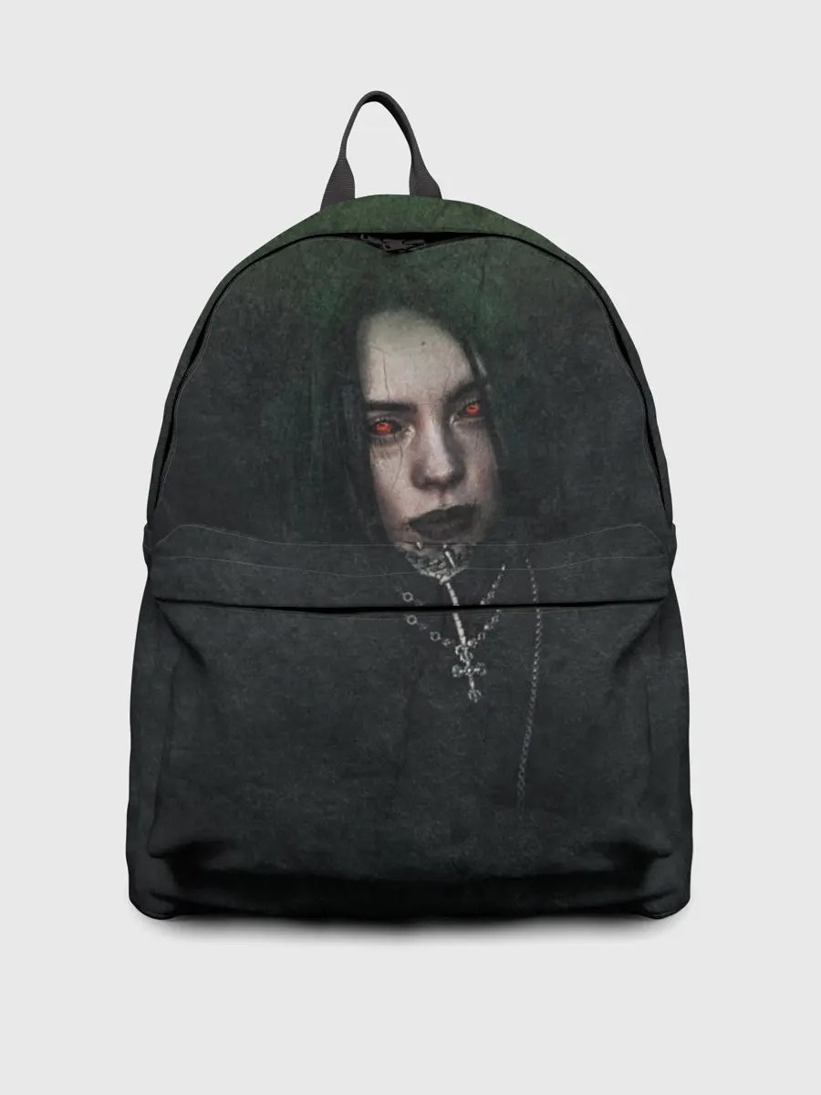 Рюкзак джинсовый / Билли Айлиш демонический стиль