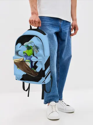 Рюкзак джинсовый / Волк