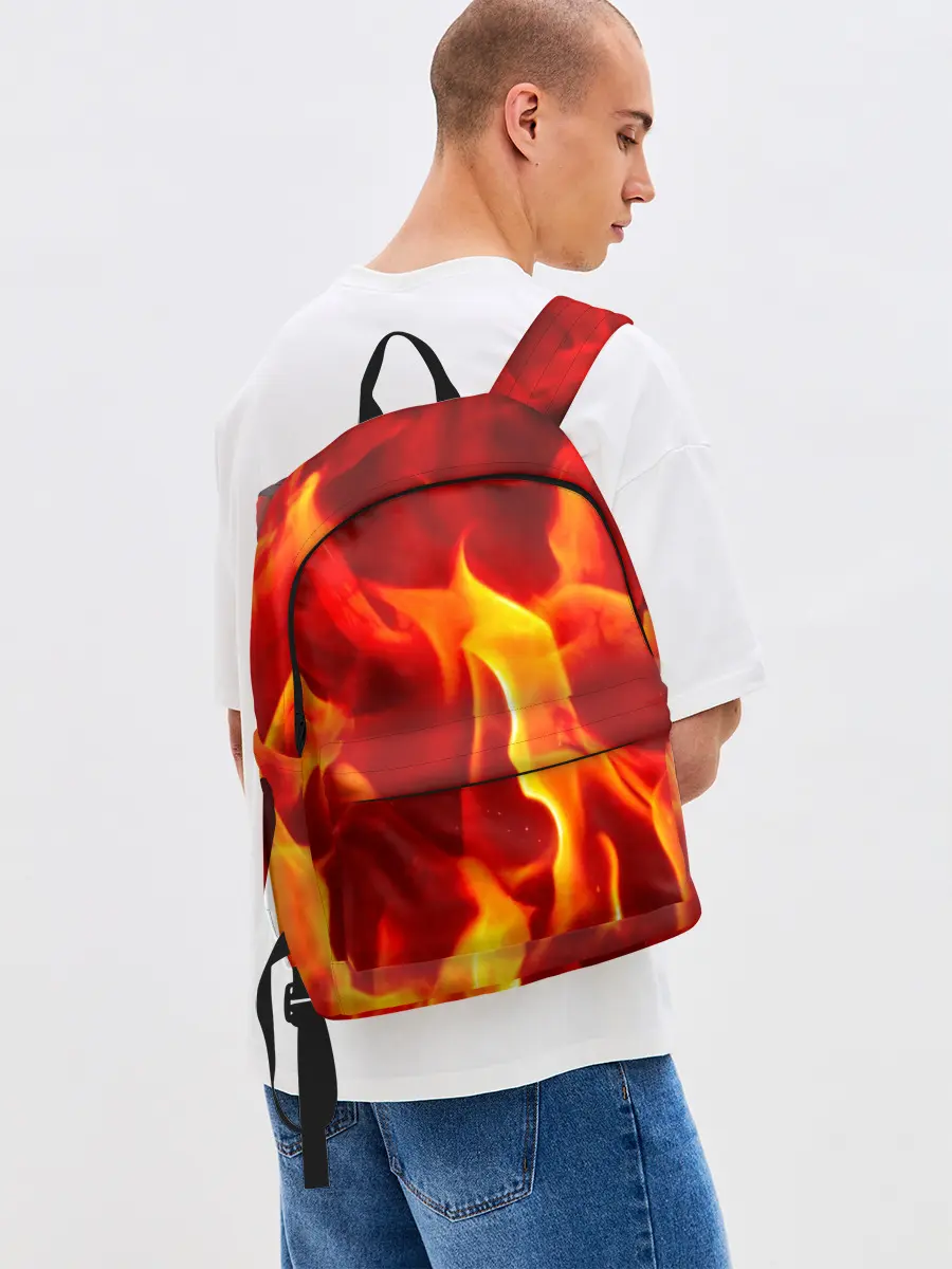 Рюкзак джинсовый / Пламенный