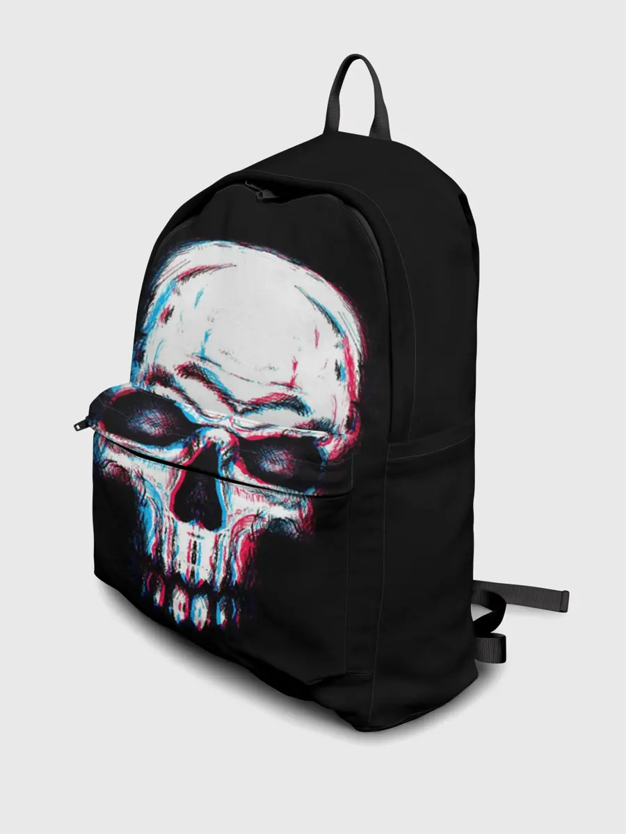 Рюкзак джинсовый / Glitch Skull