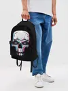 Рюкзак джинсовый / Glitch Skull