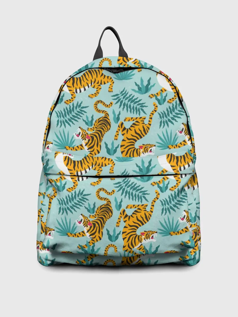 Рюкзак джинсовый / Рычащие Тигры Паттерн