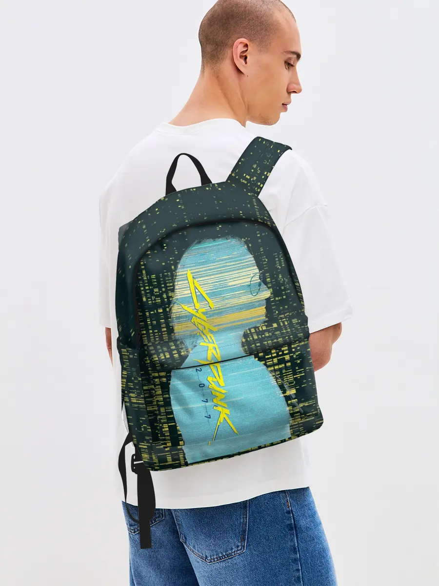 Рюкзак джинсовый / Cyberpunk 2077 | Джонни