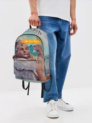 Рюкзак джинсовый / HZD | We Can Do It!
