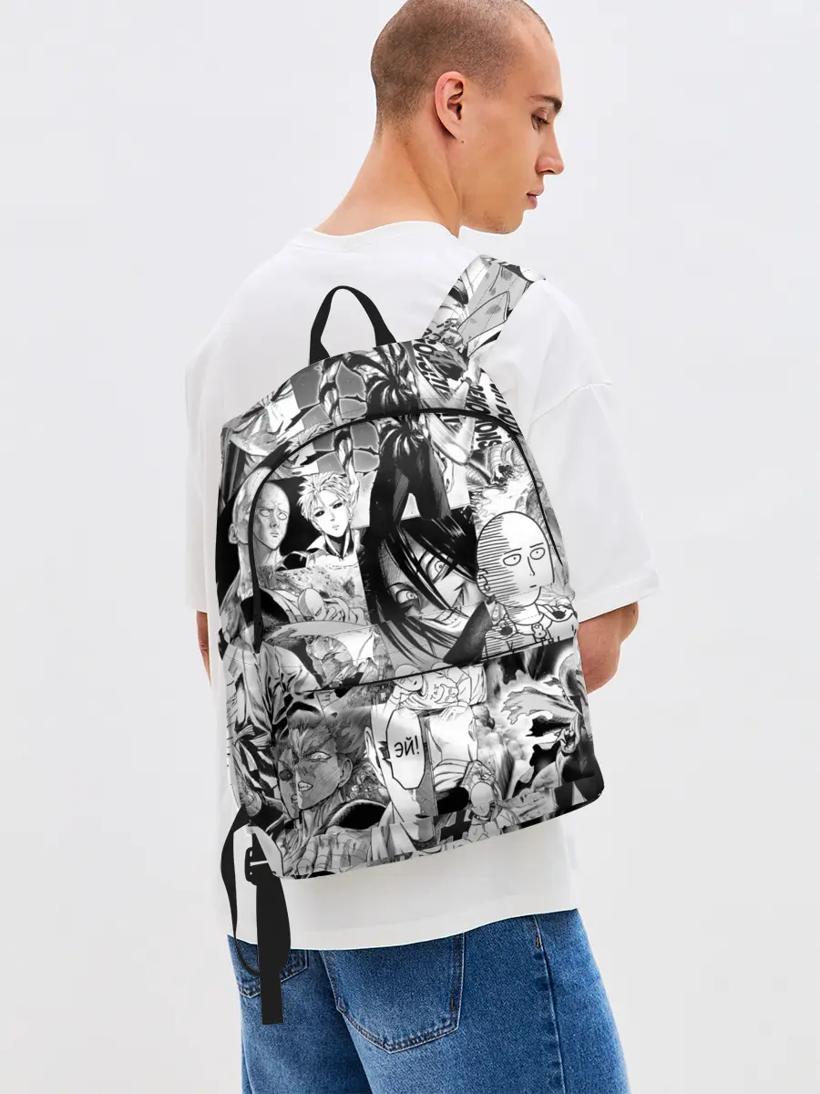 Рюкзак джинсовый / One-Punch Man