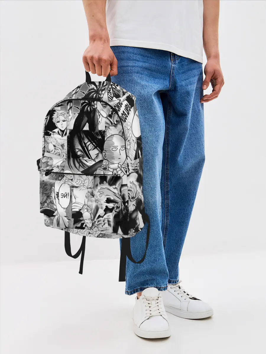 Рюкзак джинсовый / One-Punch Man