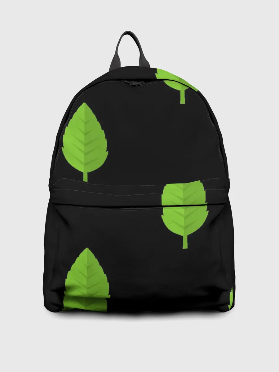 Рюкзак джинсовый / Птица и листочек