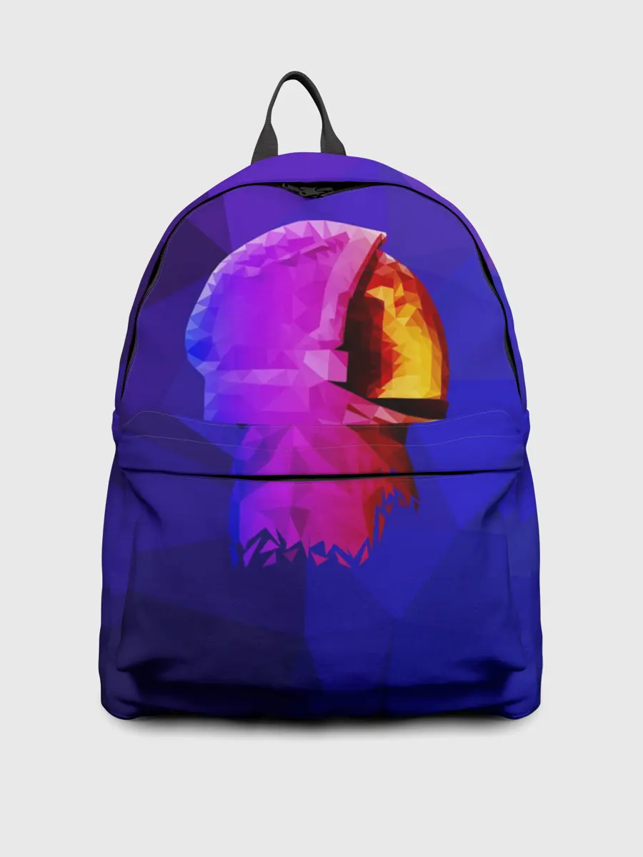 Рюкзак джинсовый / полигональный космонавт