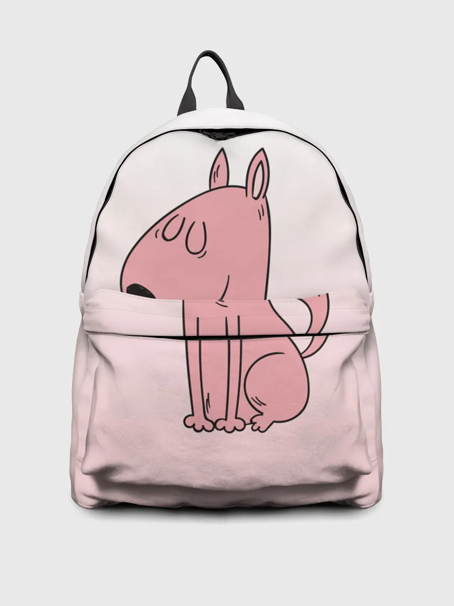 Рюкзак джинсовый / мультяшный мопс