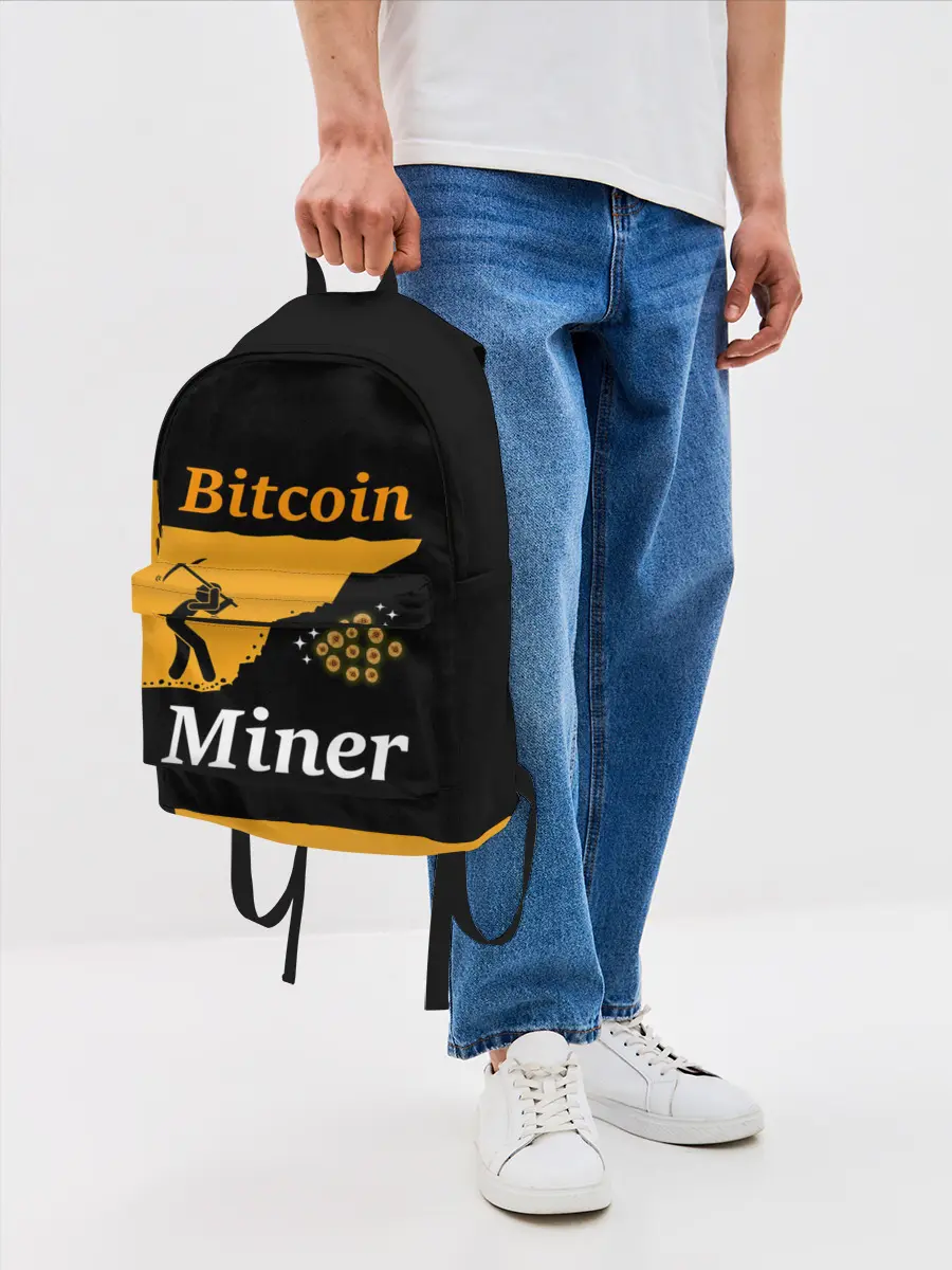 Рюкзак джинсовый / БИТКОИН ШАХТЕР | BITCOIN