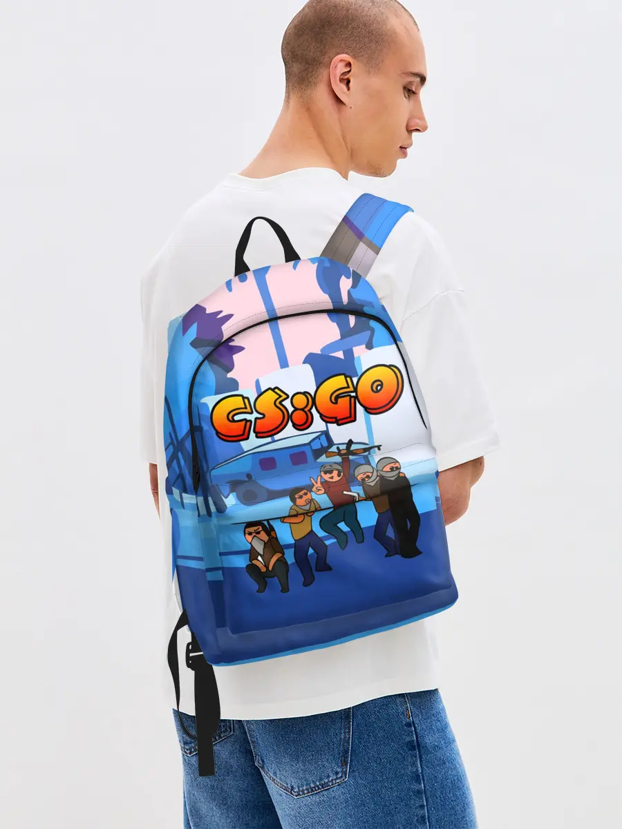 Рюкзак джинсовый / CS GO МУЛЬТФИЛЬМ