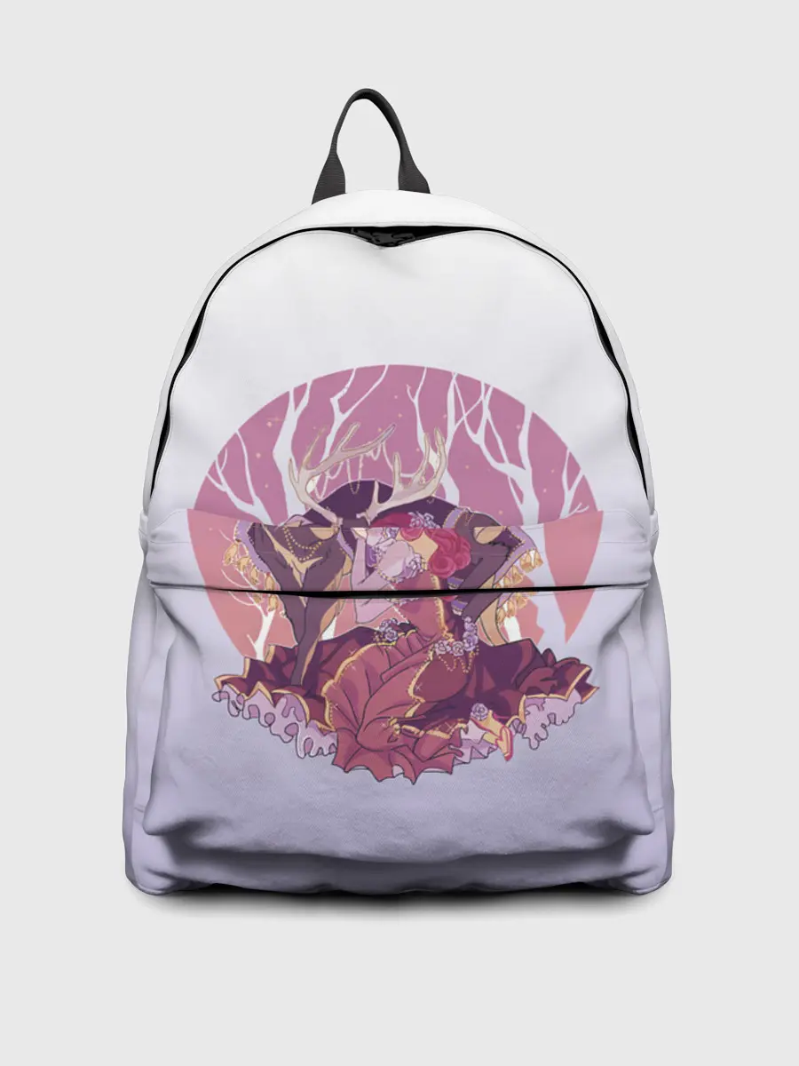 Рюкзак джинсовый / Принцесса и олень