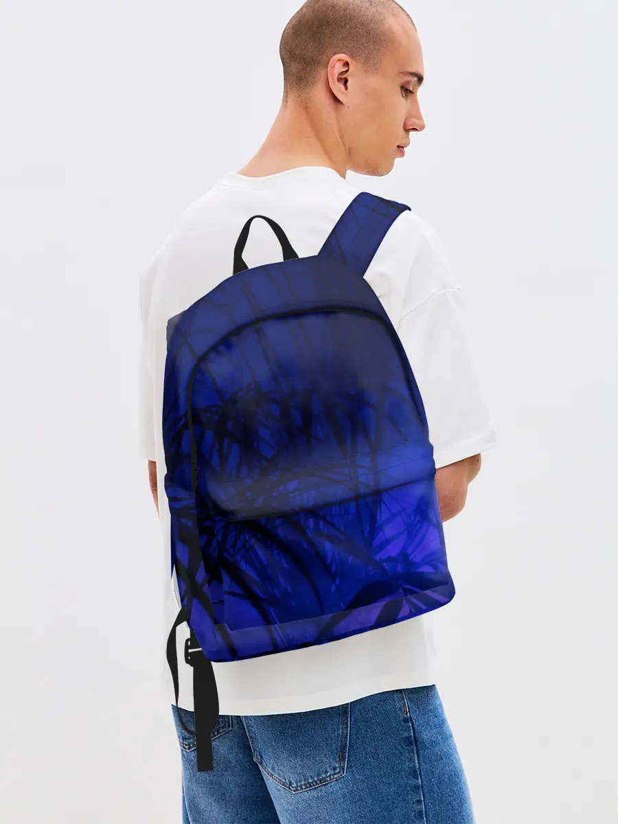 Рюкзак джинсовый / Тихие джунгли