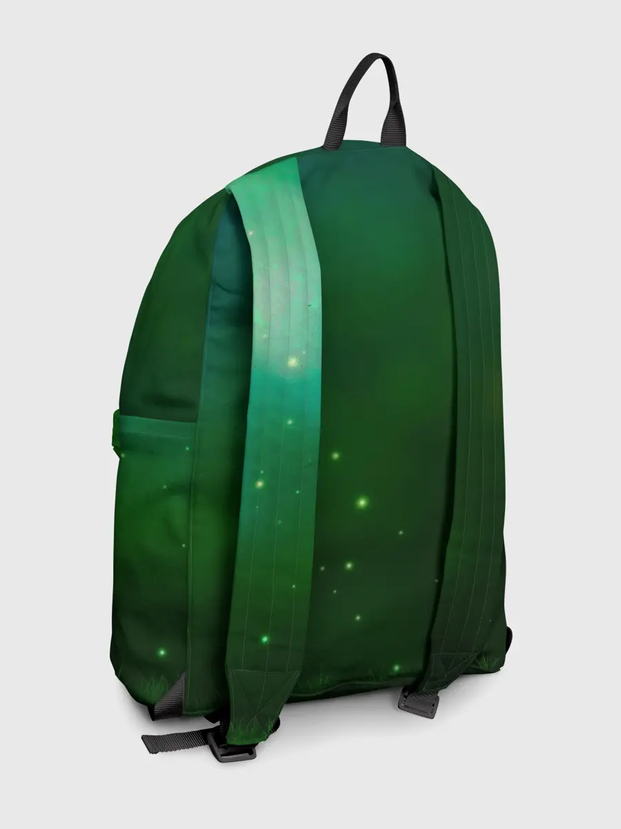 Рюкзак джинсовый / Лисенок нюхает цветок