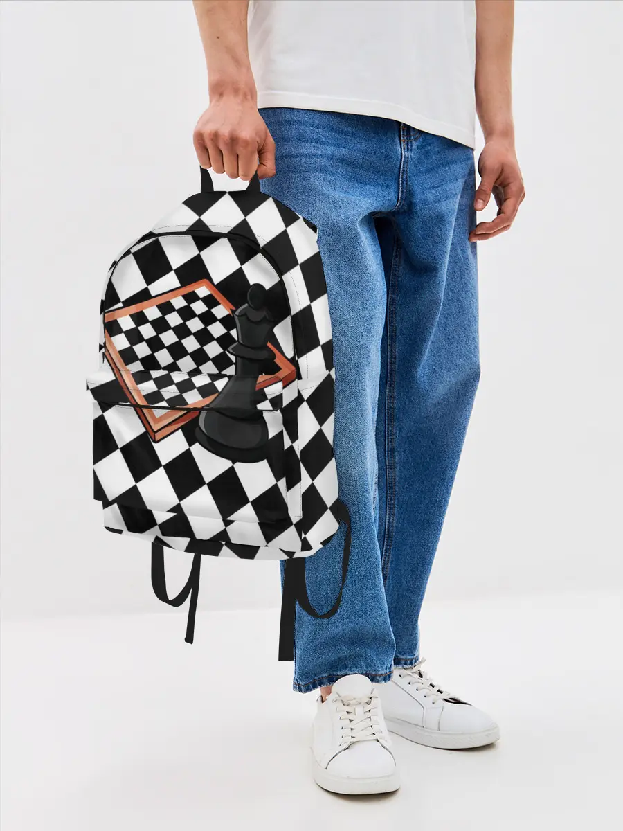 Рюкзак джинсовый / Шахматы