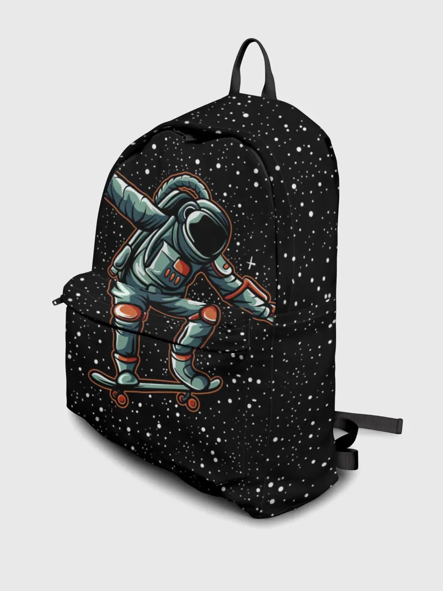 Рюкзак джинсовый / Космонавт На Скейтборде
