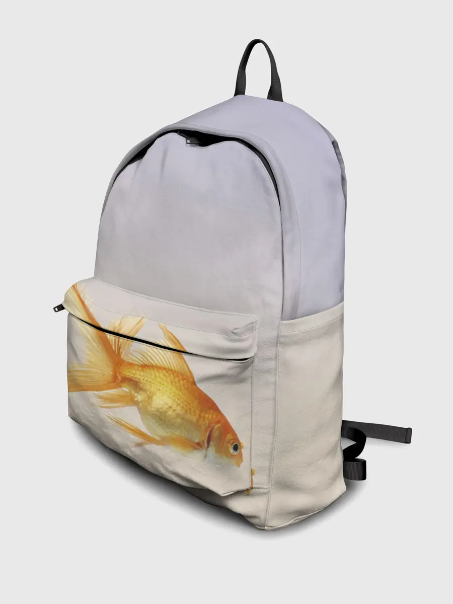 Рюкзак джинсовый / золотая рыбка