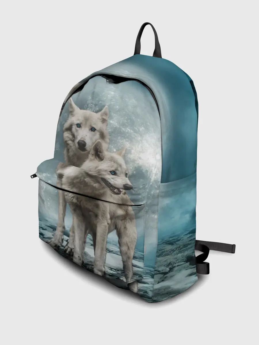 Рюкзак джинсовый / Волки, пара