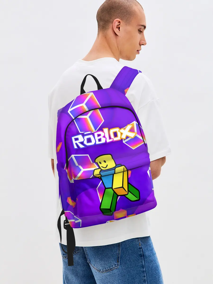 Рюкзак джинсовый / ROBLOX КУБЫ
