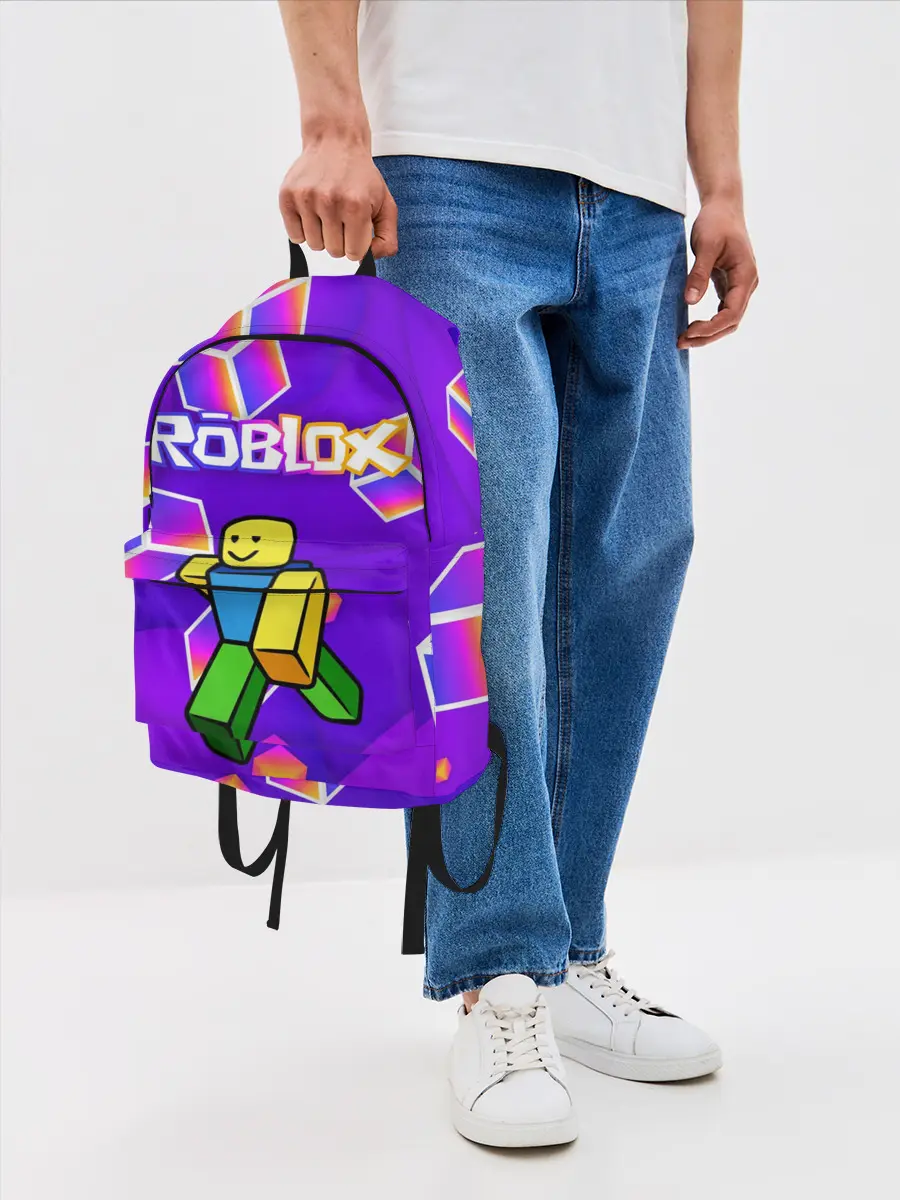 Рюкзак джинсовый / ROBLOX КУБЫ
