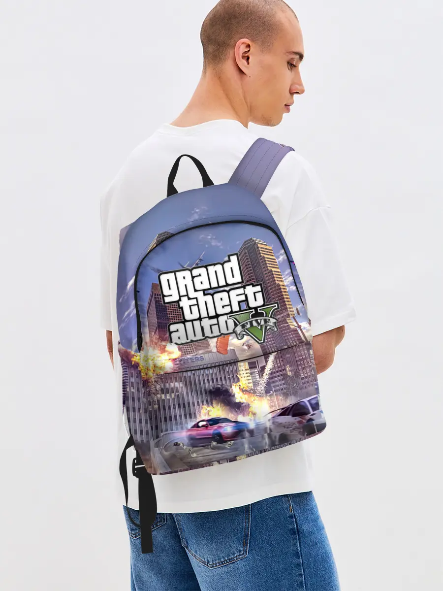Рюкзак джинсовый / ЭКШЕН Grand Theft Auto V