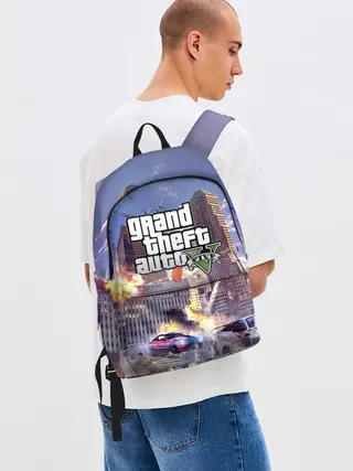 Рюкзак джинсовый / ЭКШЕН Grand Theft Auto V
