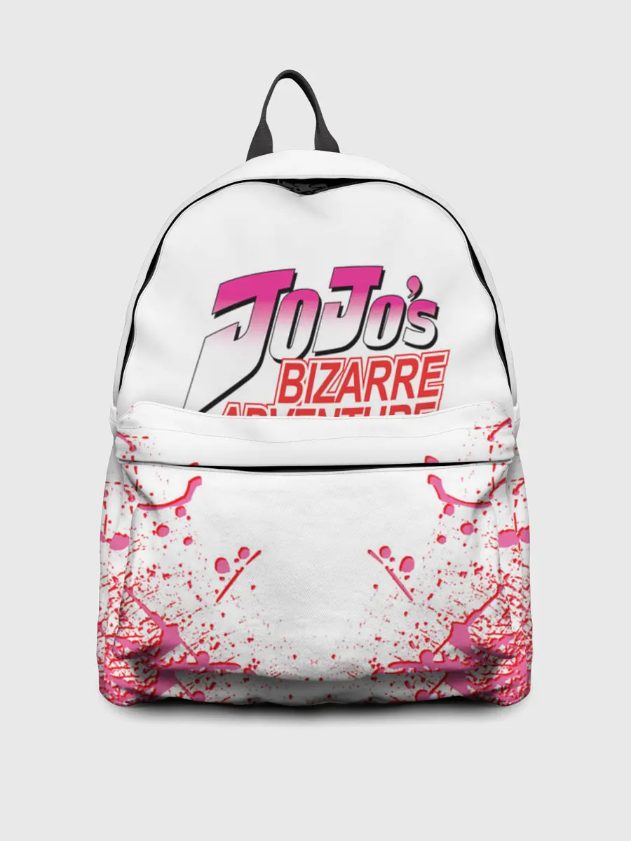 Рюкзак джинсовый / Лого джоджо розовые брызги