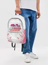 Рюкзак джинсовый / Лого джоджо розовые брызги