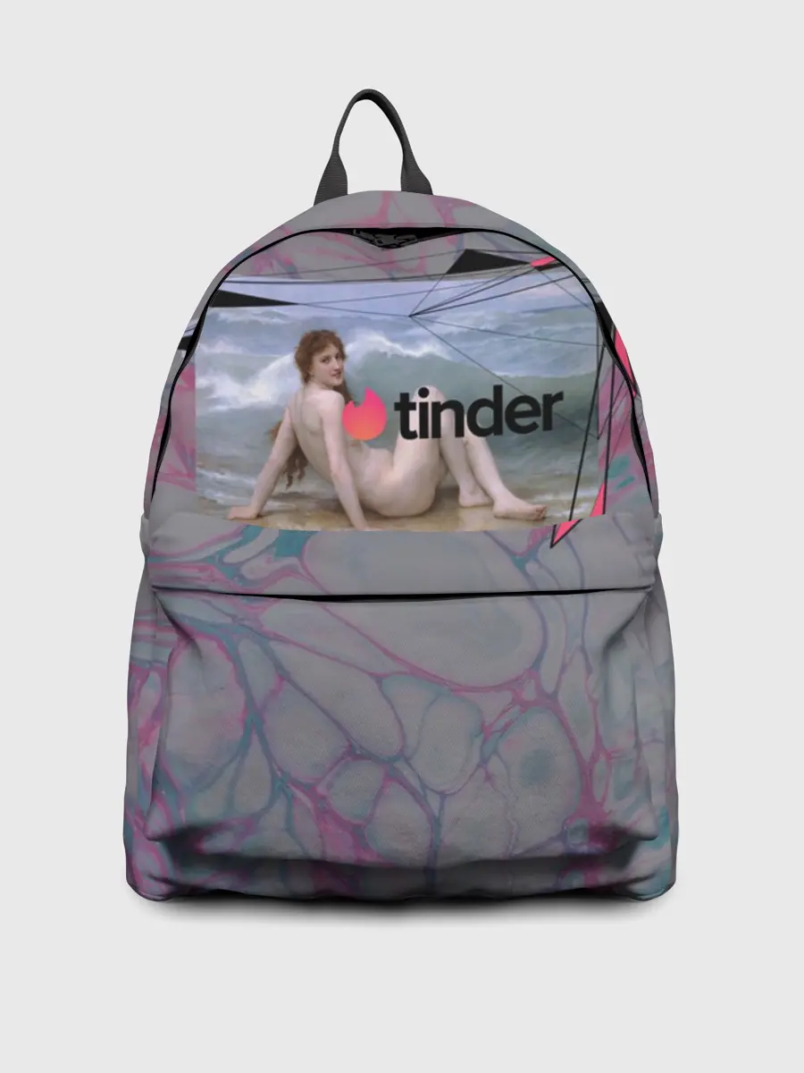 Рюкзак джинсовый / Tinder | Тиндер девушка