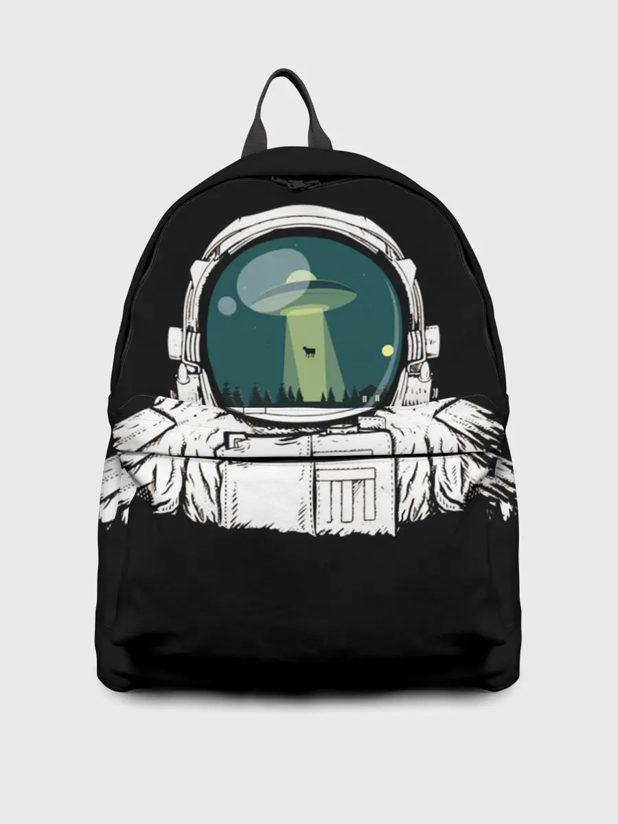 Рюкзак джинсовый / Скафандр с отражением НЛО