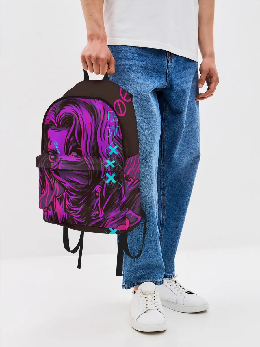 Рюкзак джинсовый / Киберпанк