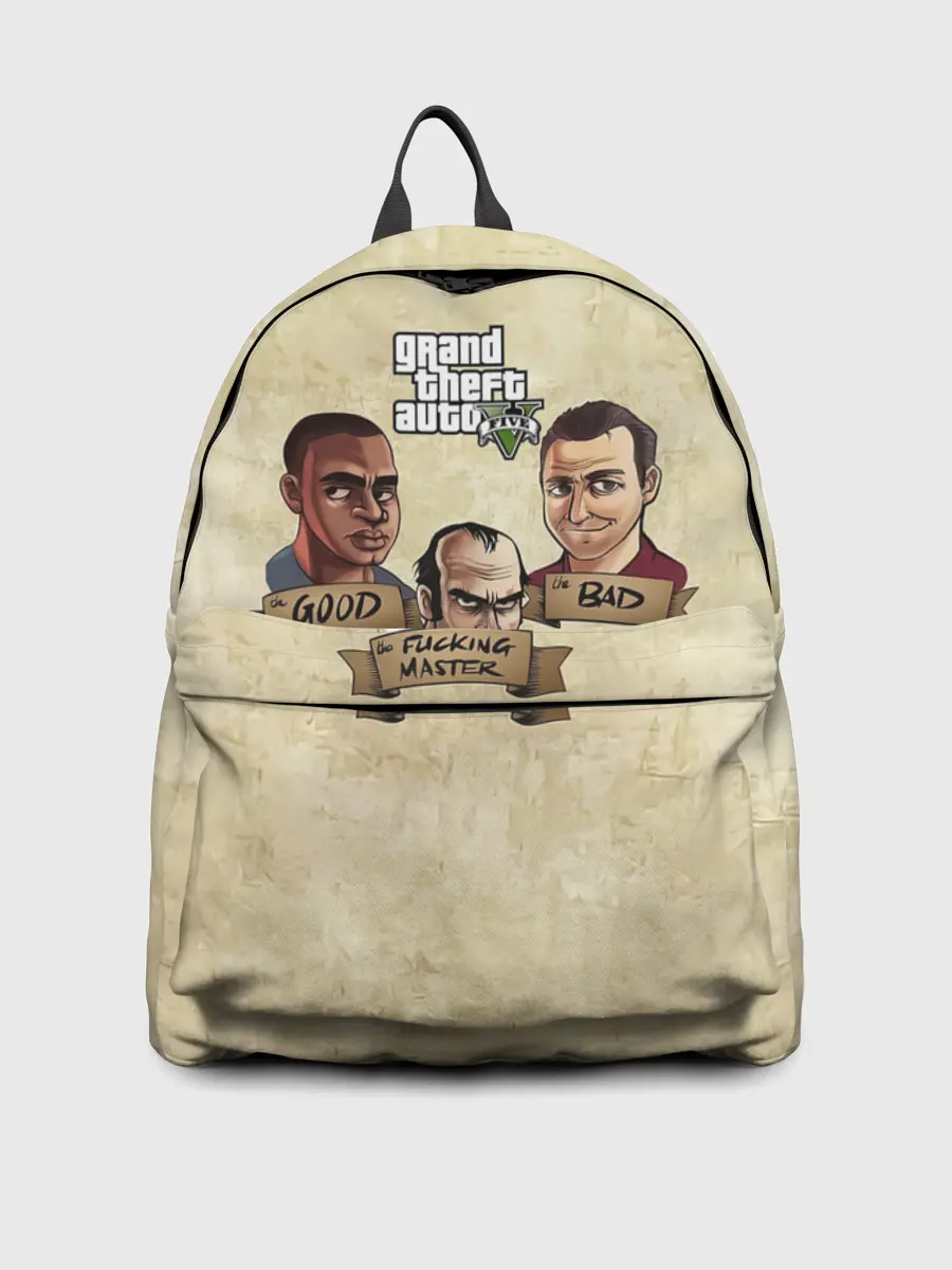 Рюкзак джинсовый / GOOD, BAD, FUCKING MASTER GTA