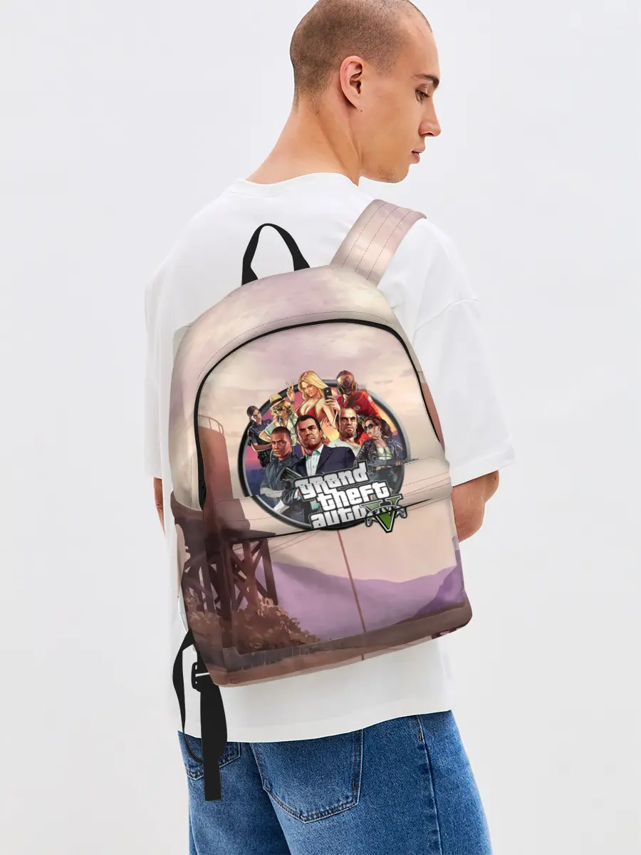 Рюкзак джинсовый / Grand Theft Auto 5 персонажи