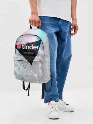 Рюкзак джинсовый / Тиндер | Tinder Swipe Right