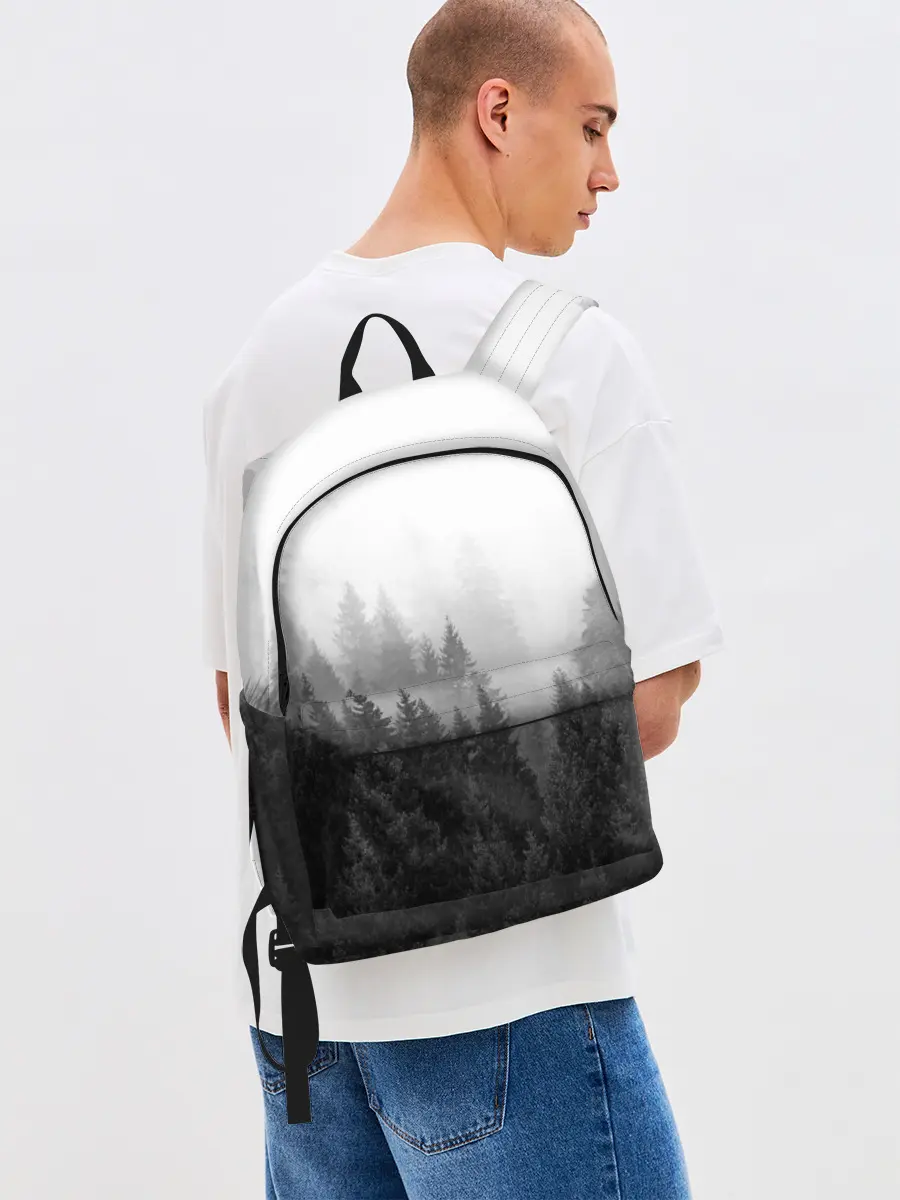 Рюкзак джинсовый / Туманный лес