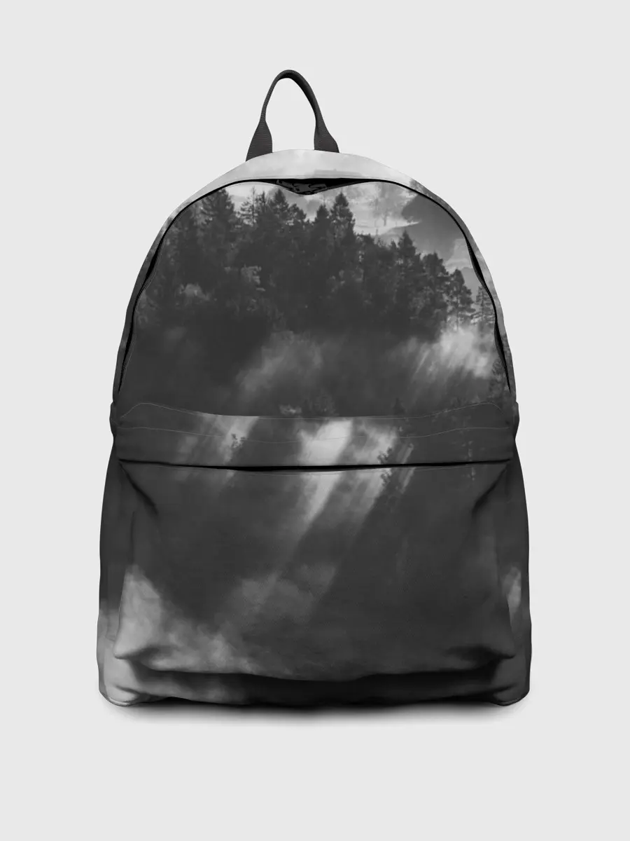 Рюкзак джинсовый / Туман в лесу