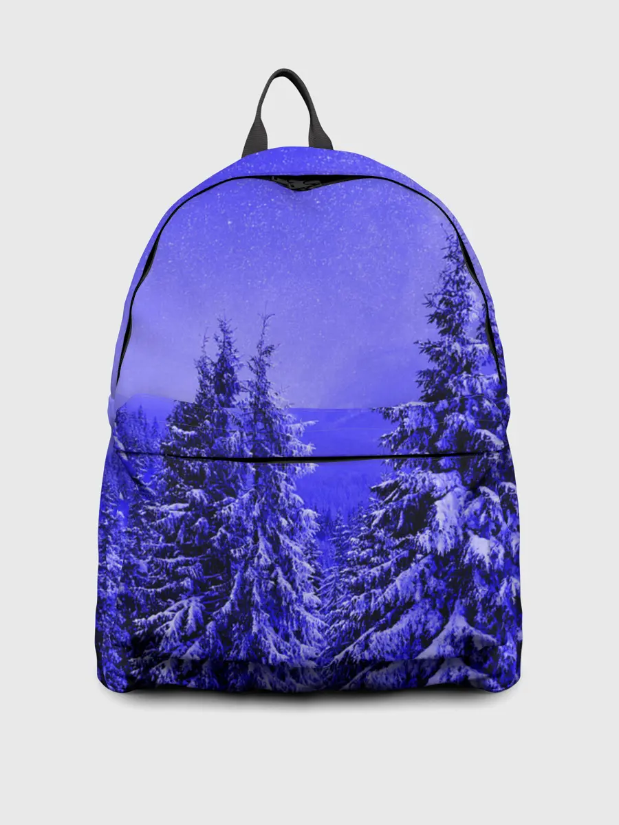 Рюкзак джинсовый / Зимний лес