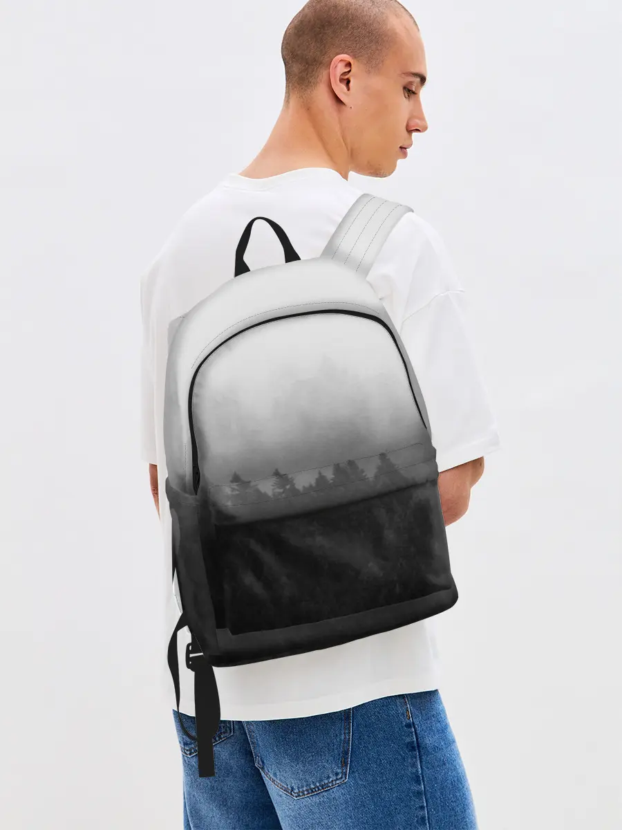 Рюкзак джинсовый / Туманный лес