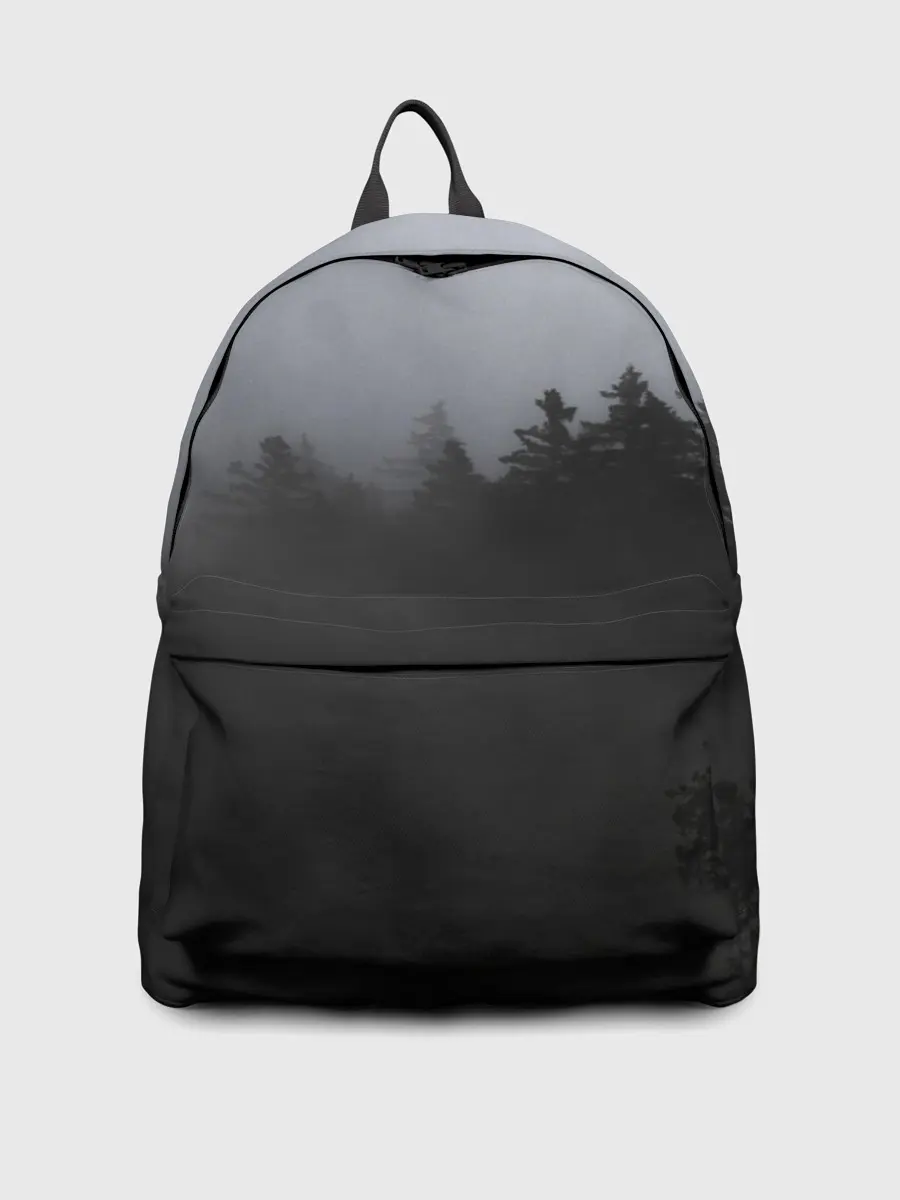 Рюкзак джинсовый / Лес в дыму