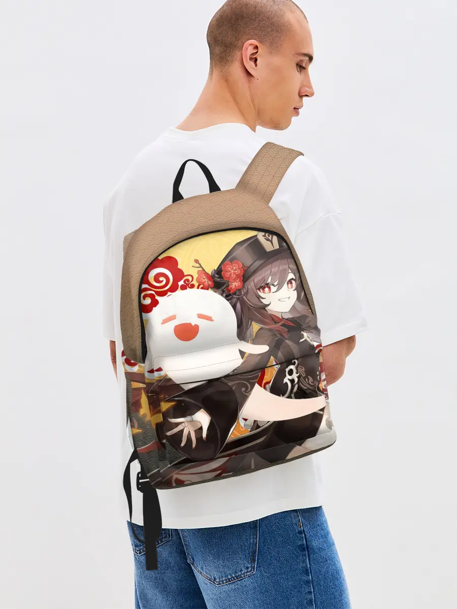 Рюкзак джинсовый / GENSHIN IMPACT HU TAO