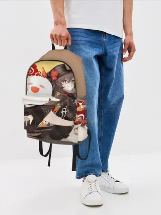 Рюкзак джинсовый / GENSHIN IMPACT HU TAO