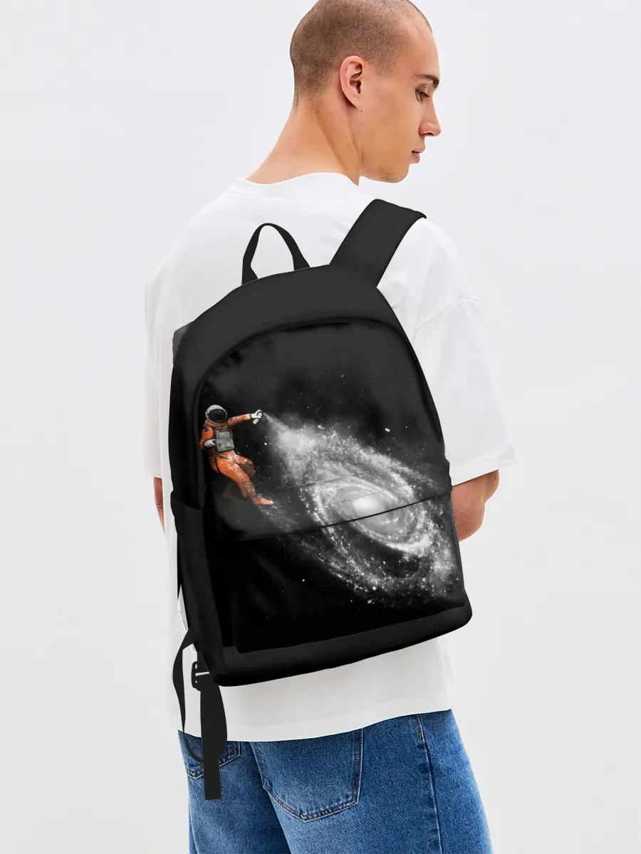 Рюкзак джинсовый / Художник Космонавт