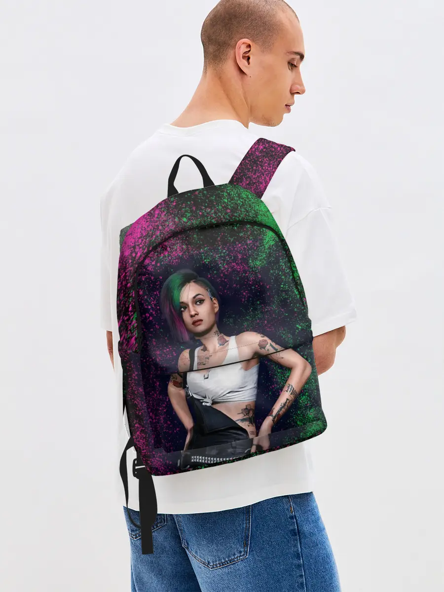 Рюкзак джинсовый / ДЖУДИ АЛЬВАРЕС | CYBERPUNK