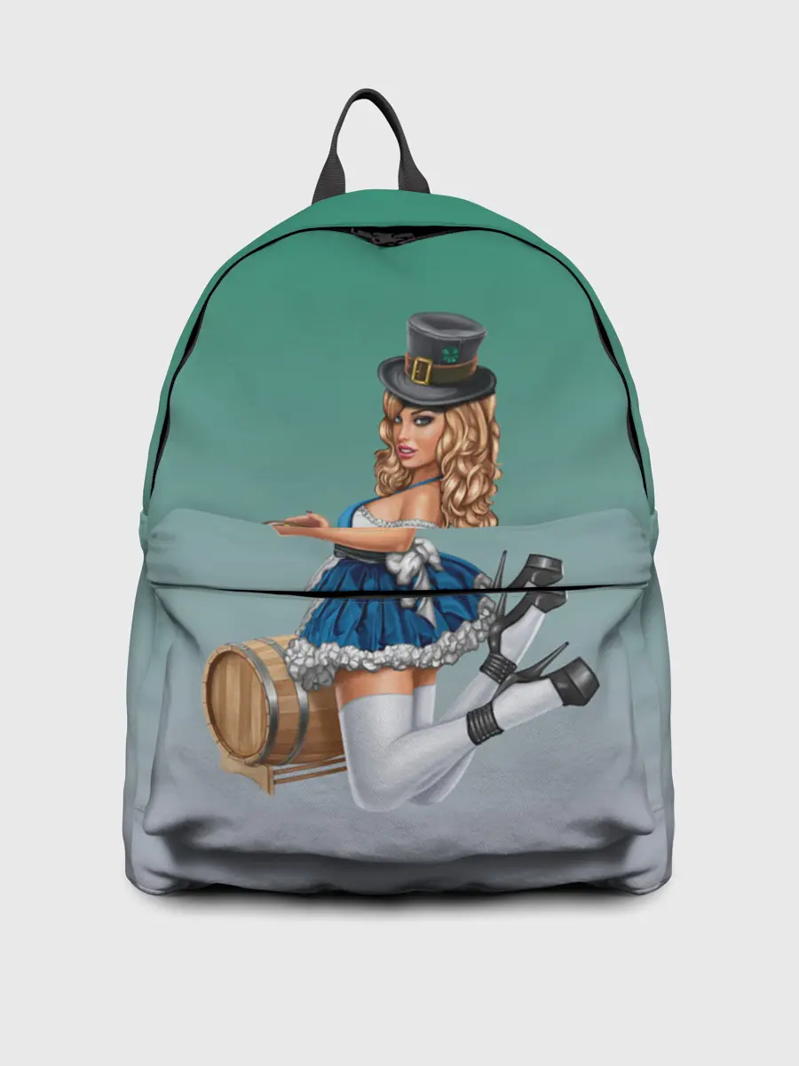 Рюкзак джинсовый / официантка горшок золота