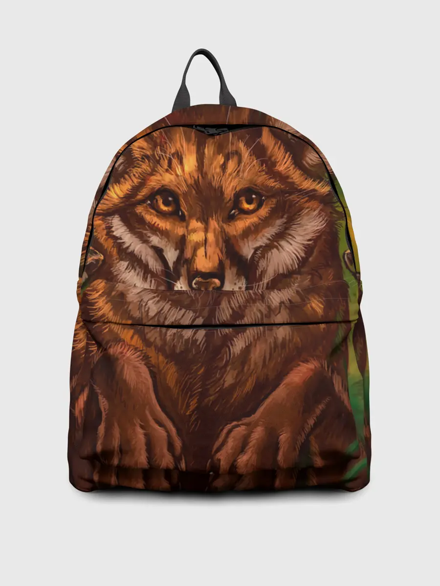 Рюкзак джинсовый / Лисы