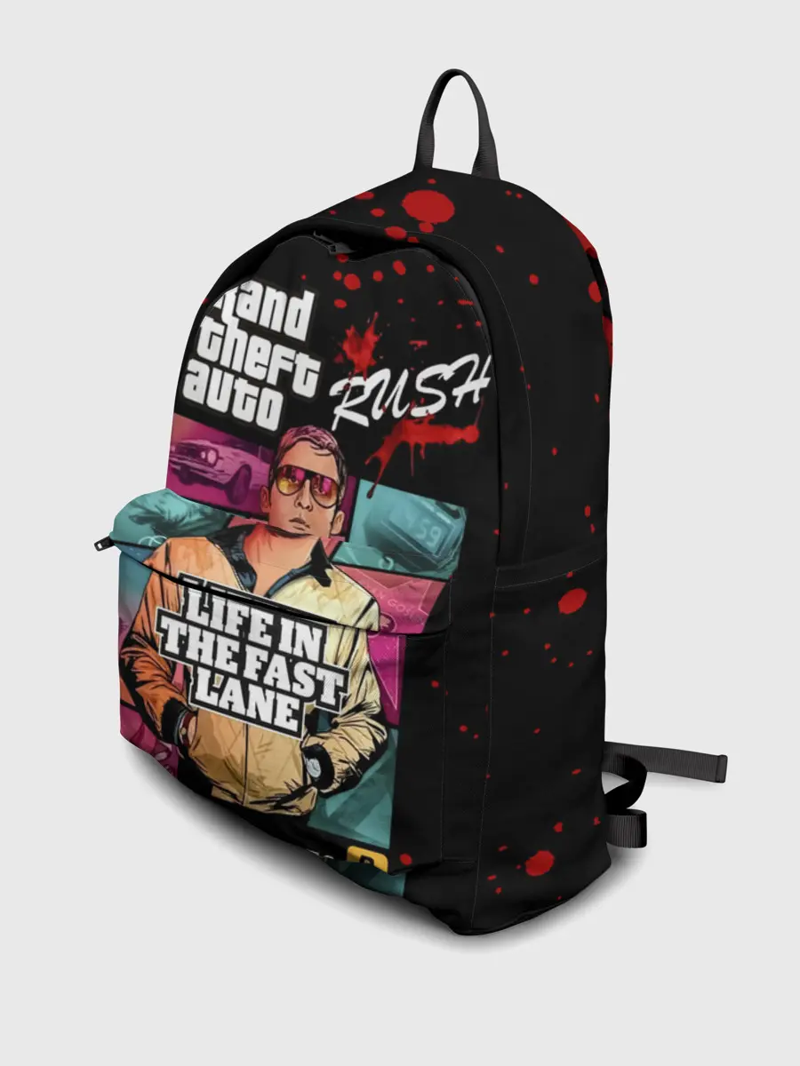 Рюкзак джинсовый / Grand Theft Auto RUSH