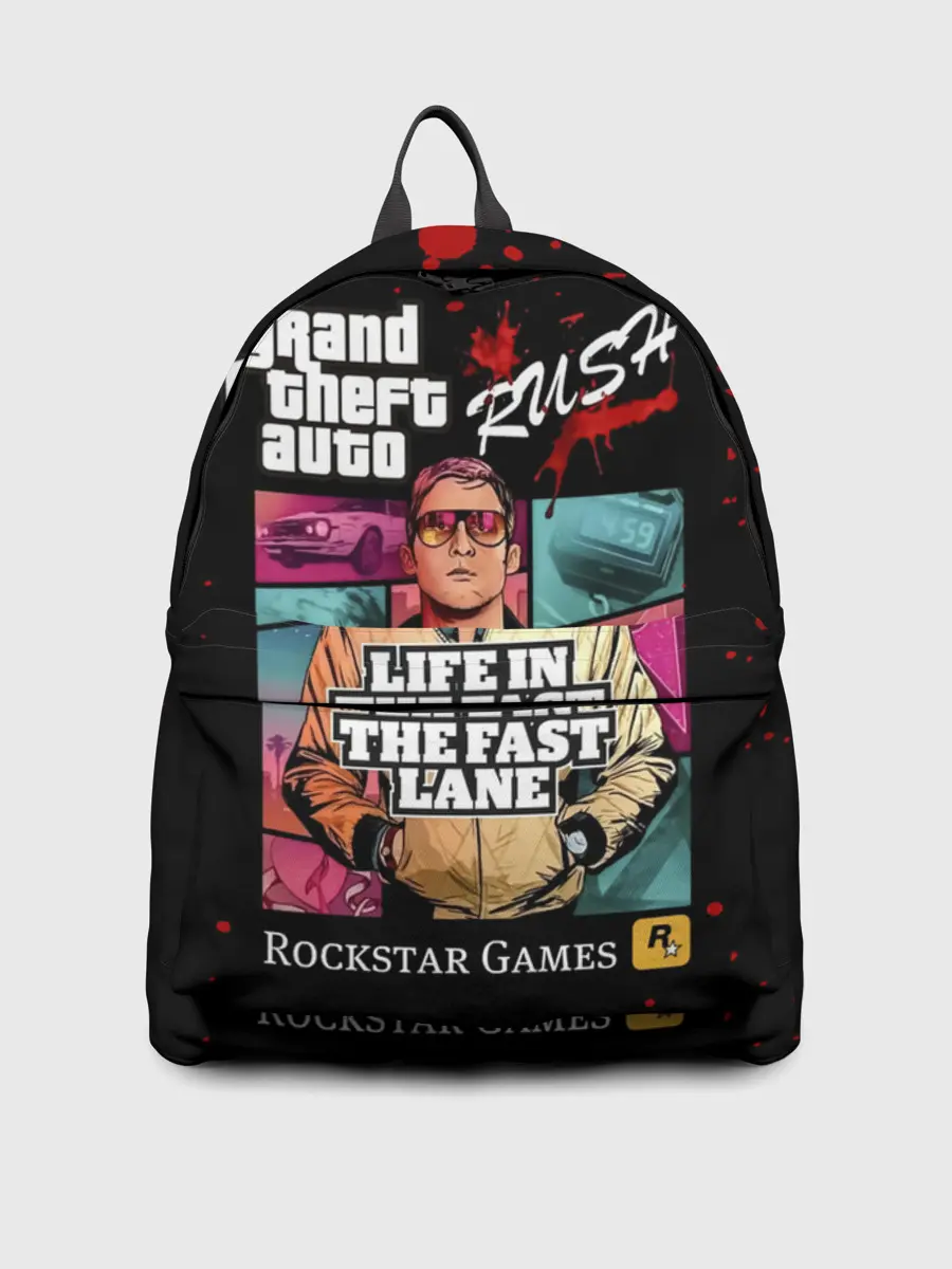 Рюкзак джинсовый / Grand Theft Auto RUSH