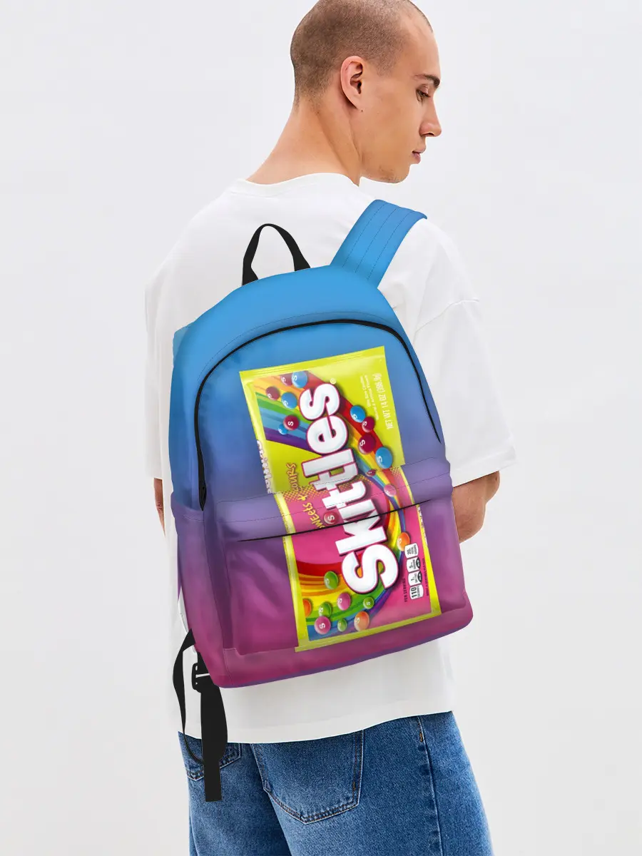 Рюкзак джинсовый / Skittles | Желтый